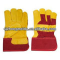 split leather work gloves